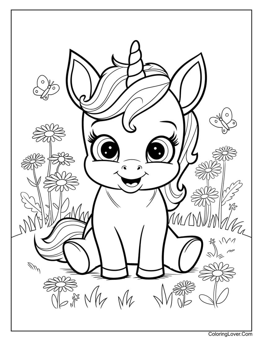 76 Unicorn Coloring Pages (Free Printables For All Ages) within Unicorn Printable Free