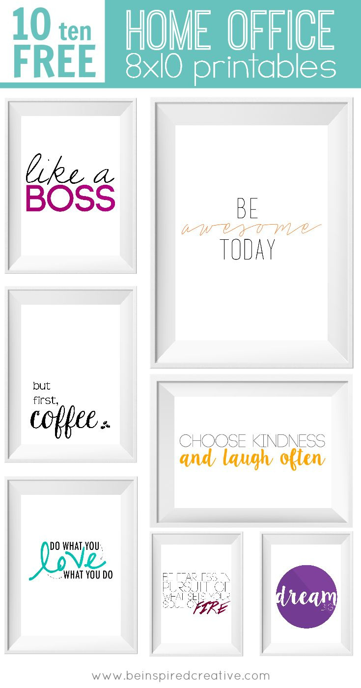 8 Awesome Office Printables intended for Free Printable Quotes For Office