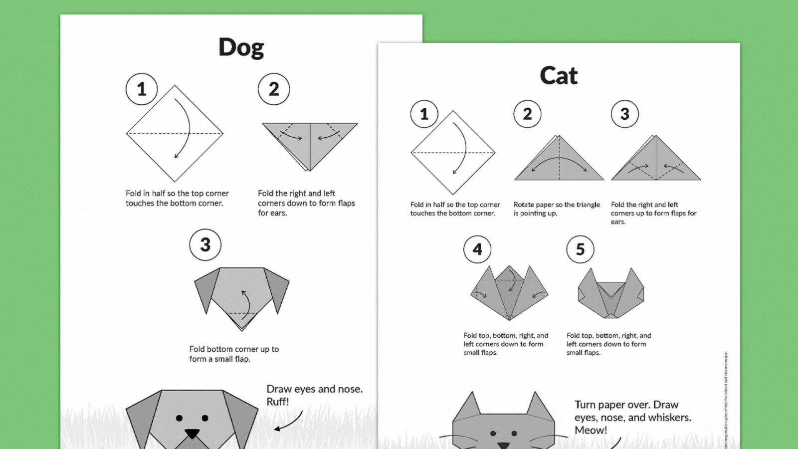 8 Easy Origami Projects For Kids (Free Printable Instructions) intended for Free Easy Origami Instructions Printable
