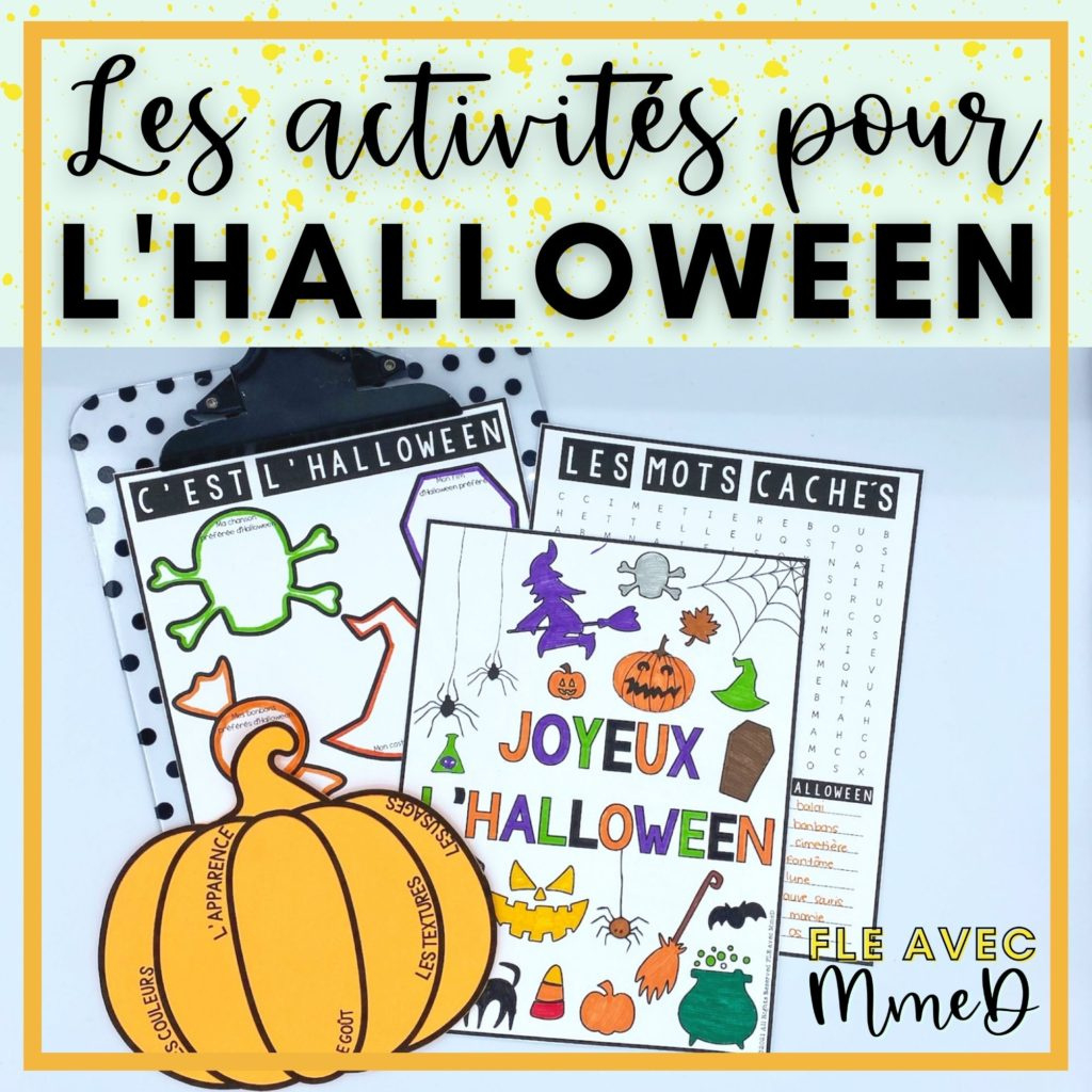 8 Super Awesome French Halloween Activities For The Classroom in Free Printable French Halloween Worksheets