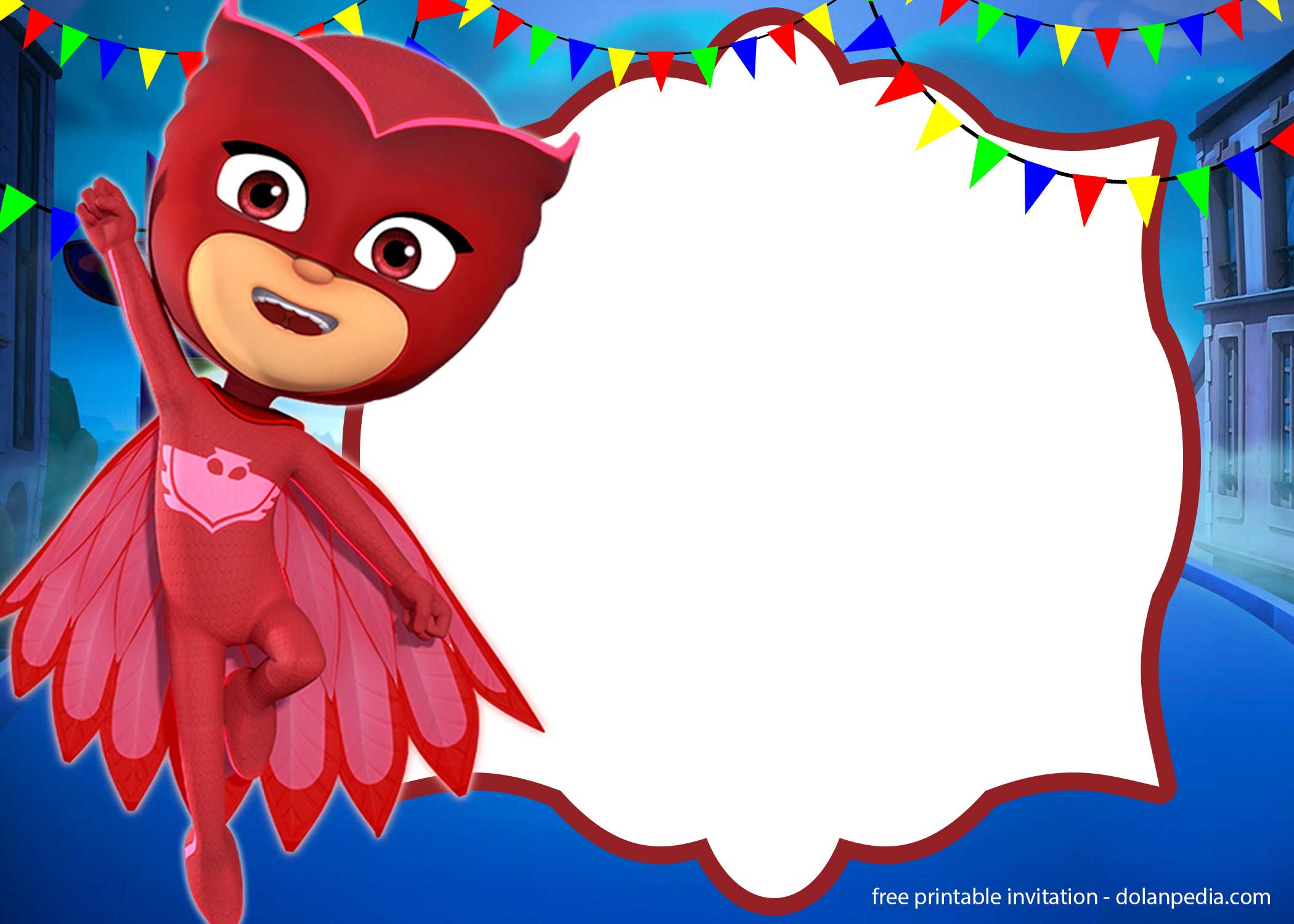 9+ Free Pj Masks Birthday Invitation Templates - Updated within Pj Mask Free Printables