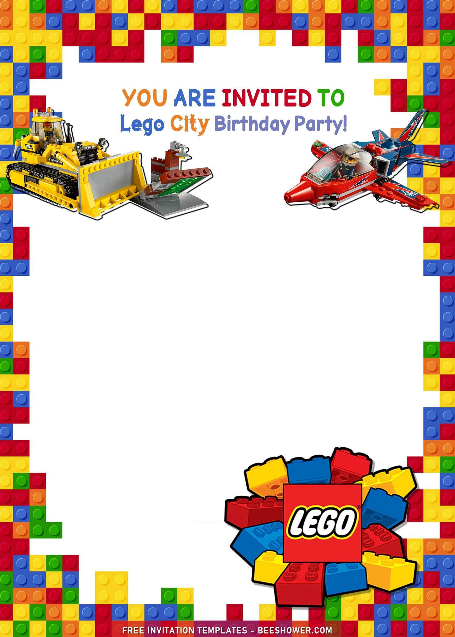 9+ Lego Birthday Invitation Templates With Awesome Ninjago regarding Lego Party Invitations Printable Free