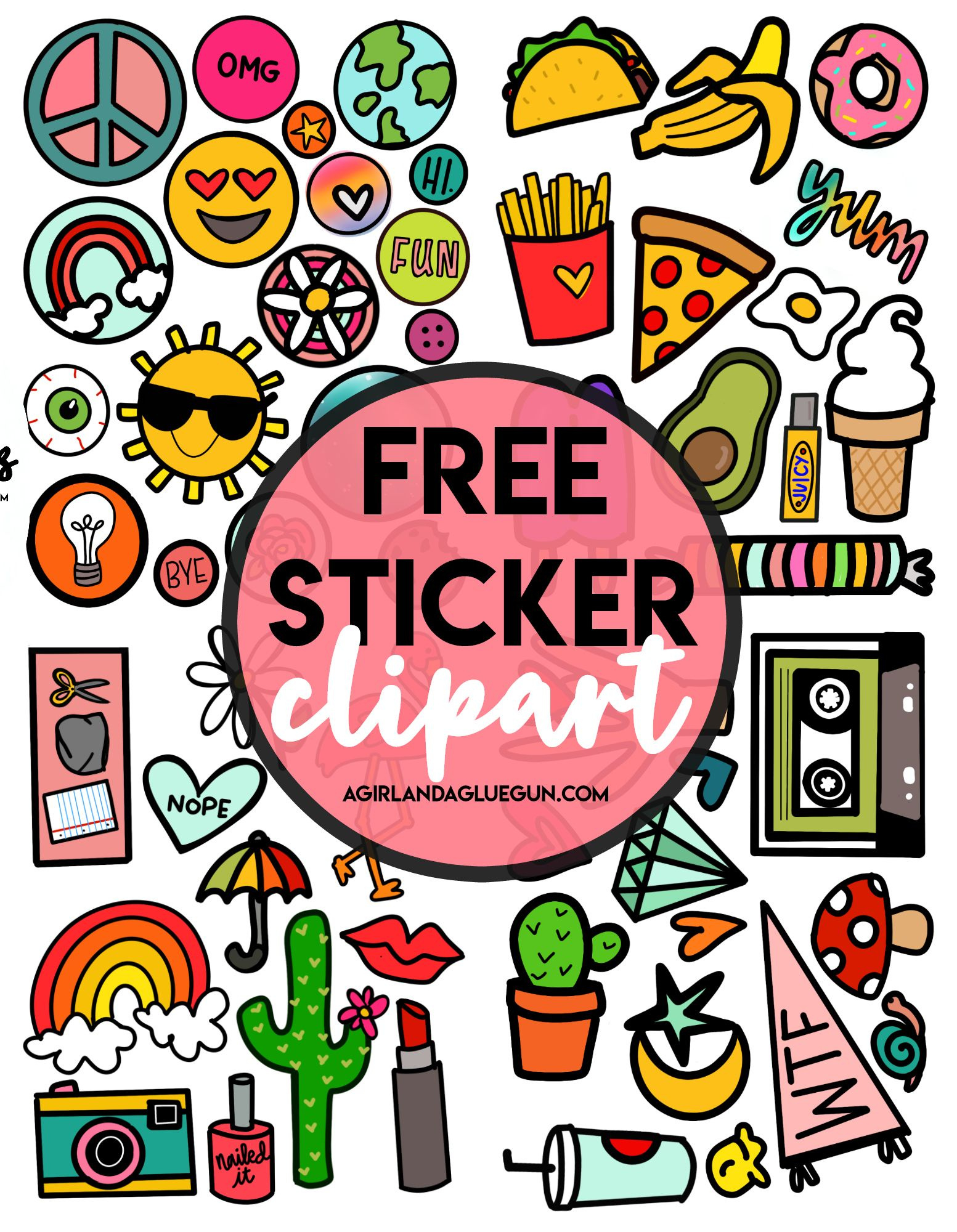 9 Sticker-Ideen | Aufkleber Selber Drucken, Sticker Selber Machen for Free Printable Stickers
