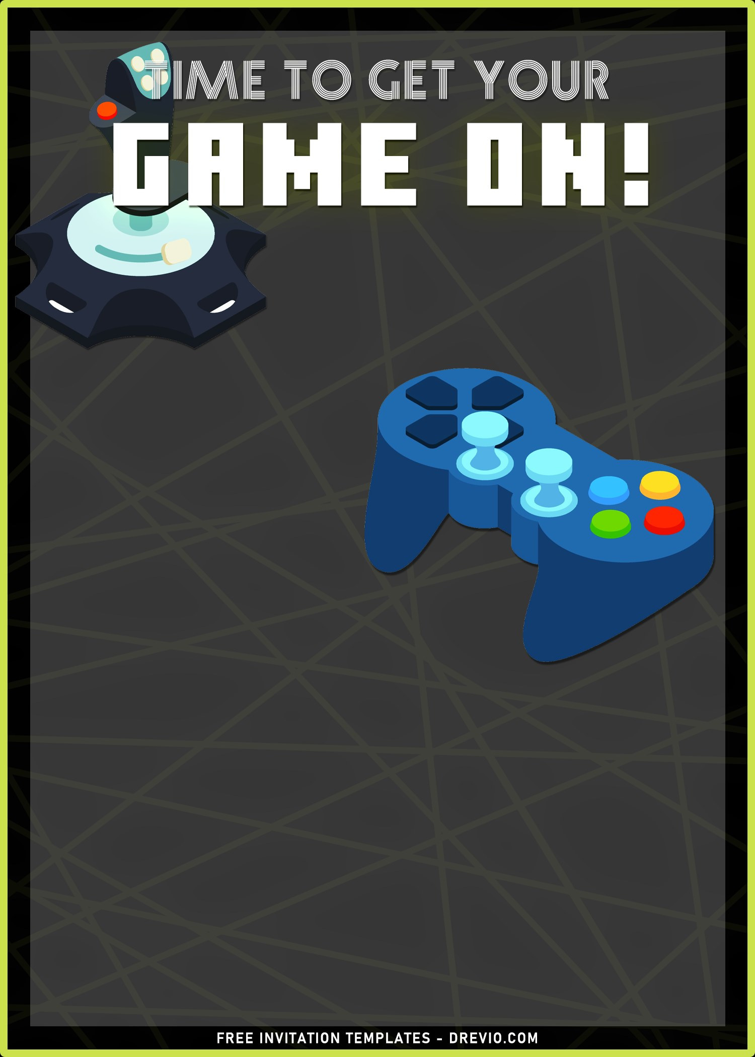 9+ Video Game Birthday Invitation Templates For Your Little Gamer throughout Free Printable Video Game Party Invitations