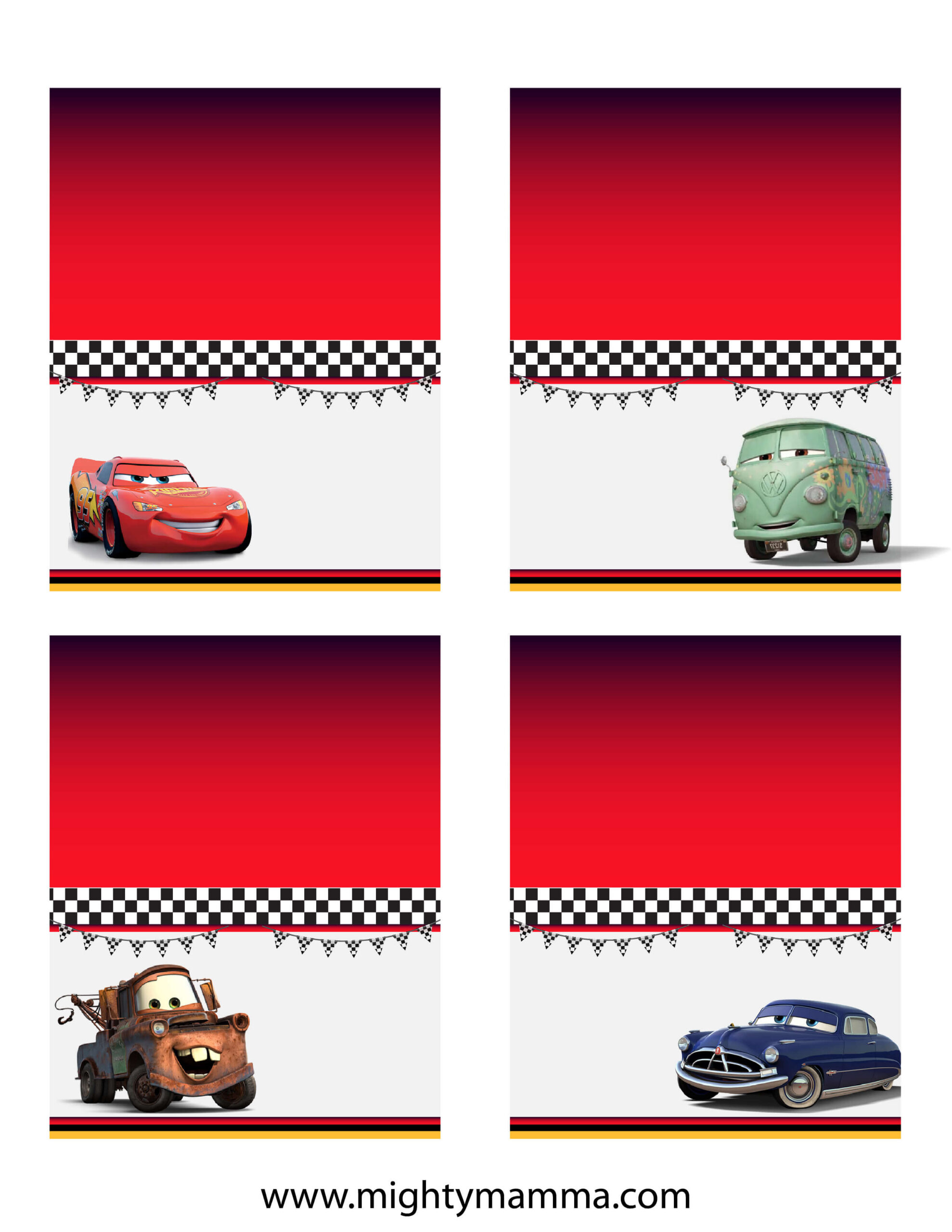 A Cars Birthday Theme – Includes Free Printables! – Mighty Mamma regarding Free Printable Cars Food Labels