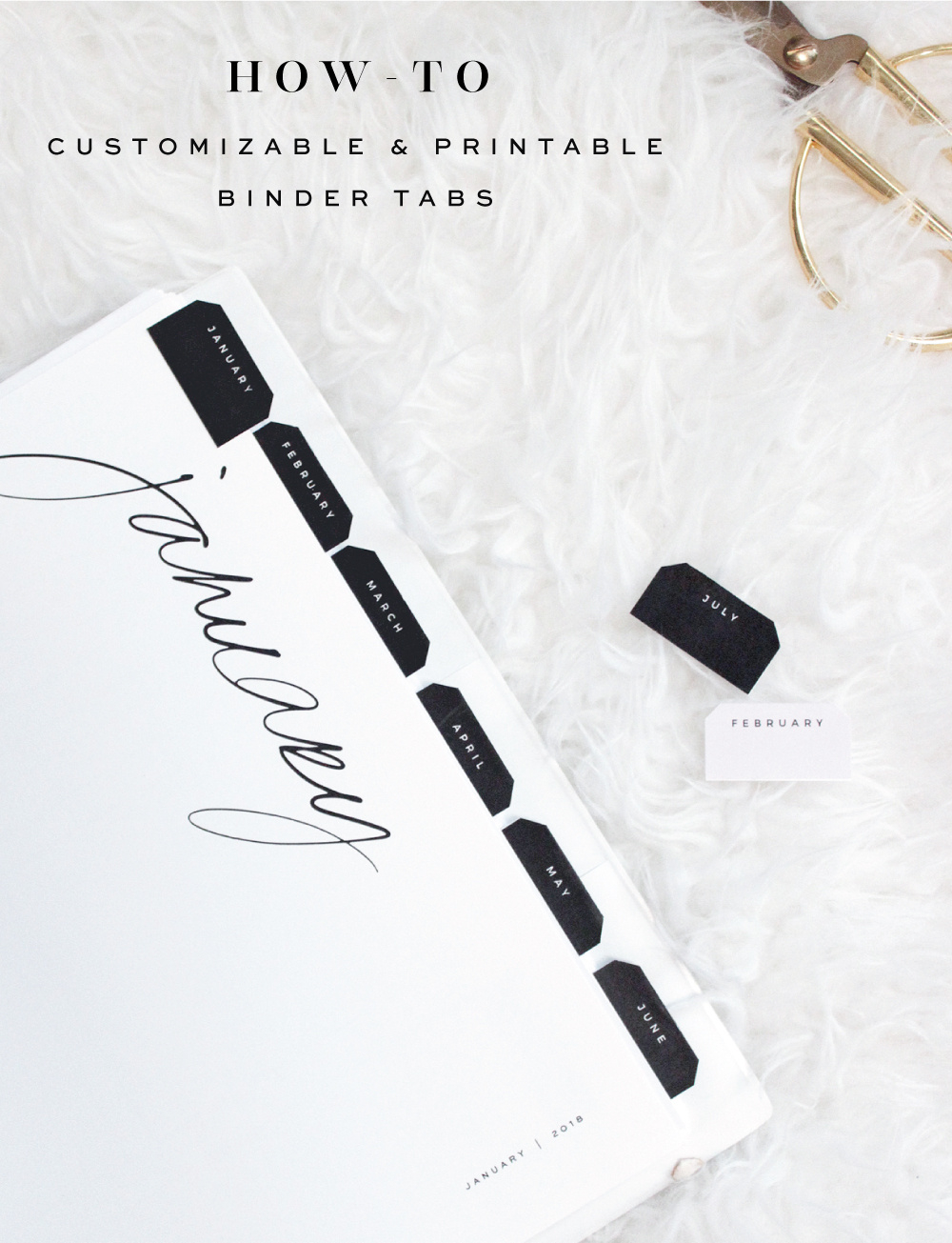 A Customizable And Free Printable Binder Tabs Tutorial in Free Printable Tabs For Binders