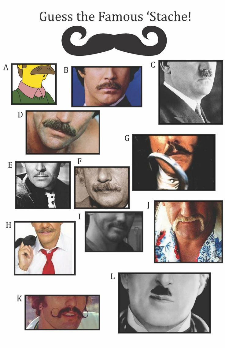 A Mustache Baby Bash with Name That Mustache Game Printable Free