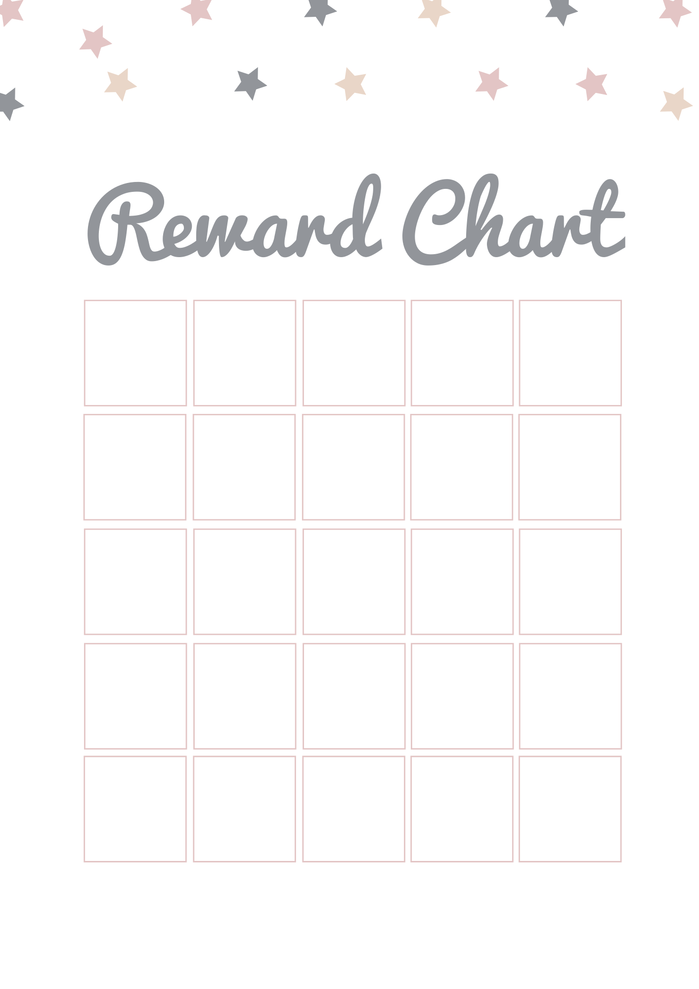 A Simple Reward Chart | Free Printable — Domestic Fashionista in Free Printable Sticker Charts