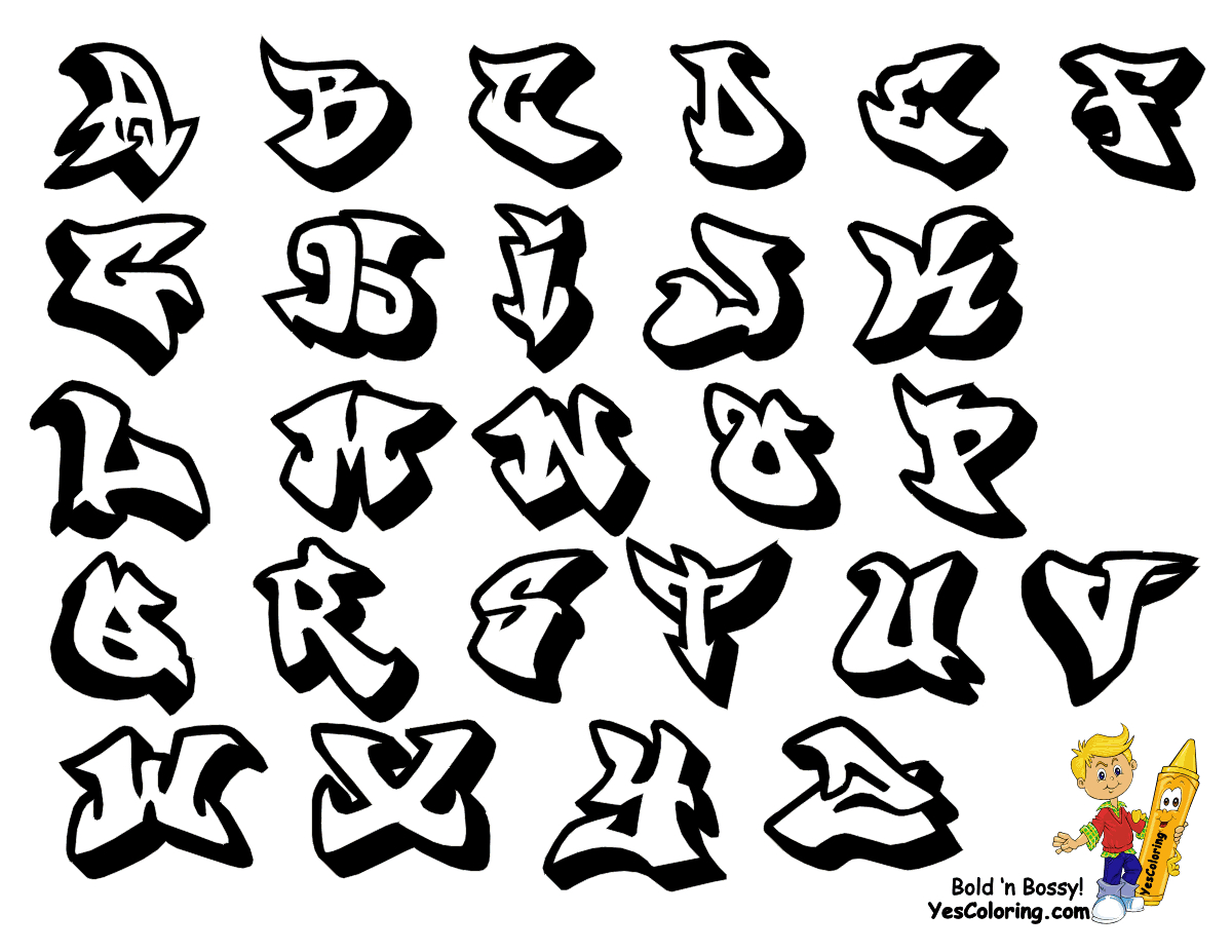 Abjad Graffiti Alphabet: A Guide To The Artistic Style inside Free Printable Graffiti Letters Az
