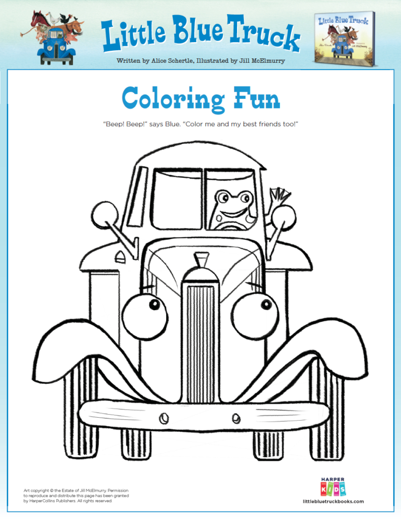 Activities - Fun Printables For Kids - Little Blue Truck throughout Little Blue Truck Free Printables