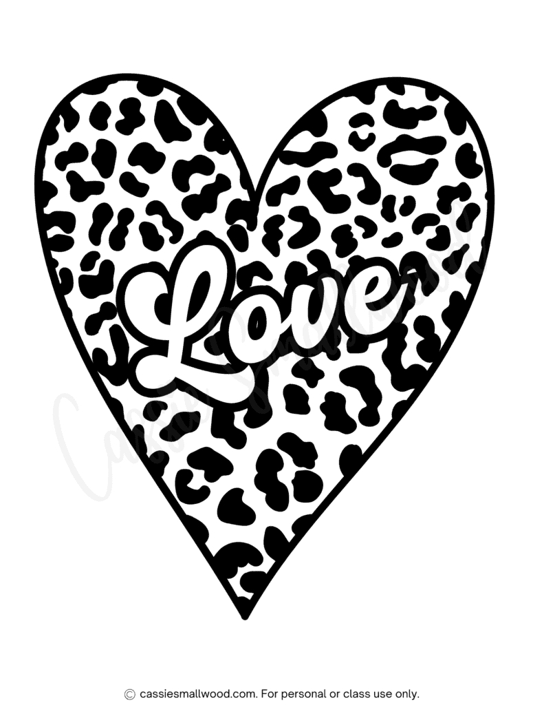 Adorable Heart Coloring Pages - Cassie Smallwood intended for Free Printable Heart Coloring Pages