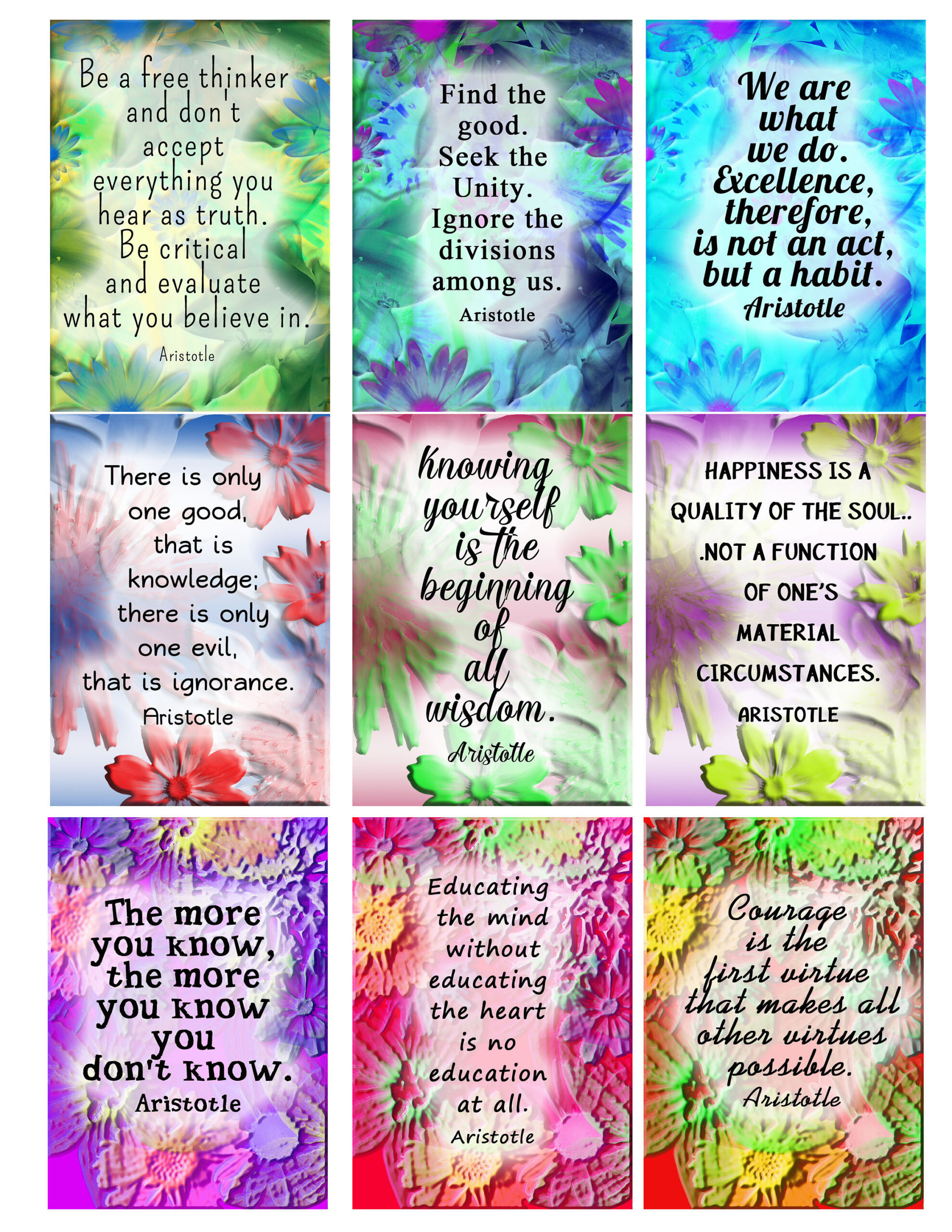 Affirmations, Inspirational, Printable Motivators, Trading Cards, Art  Cards, Atc Cards, Instant Download, Printable Affirmations within Free Printable Virtues Cards