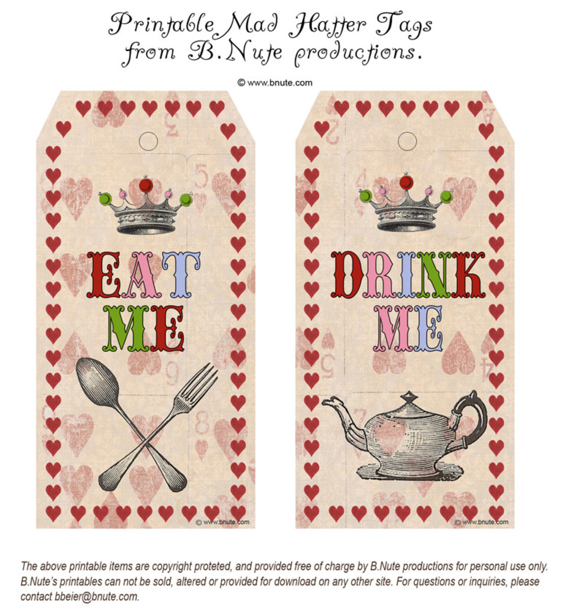 Alice In Wonderland Party Diy Ideas & Free Printables - Hubpages pertaining to Alice In Wonderland Signs Free Printable