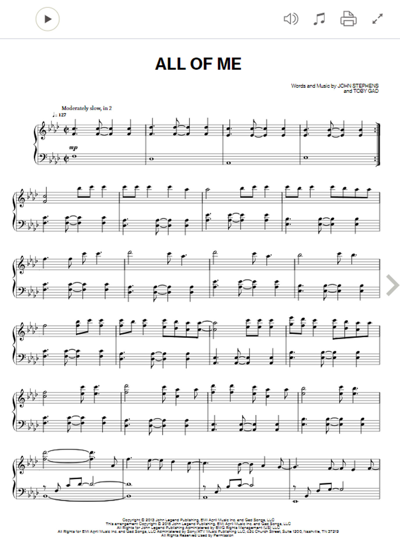 All Of Me: So Findest Du Leichte Klaviernoten | E-Piano Test regarding All Of Me Easy Piano Sheet Music Free Printable