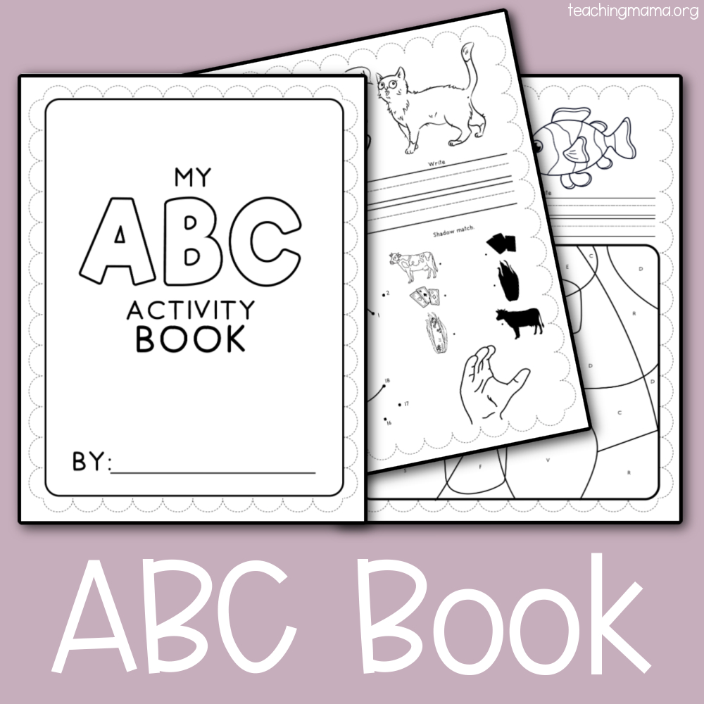 Alphabet Activity Book - Teaching Mama intended for Free Printable Kindergarten Level Books