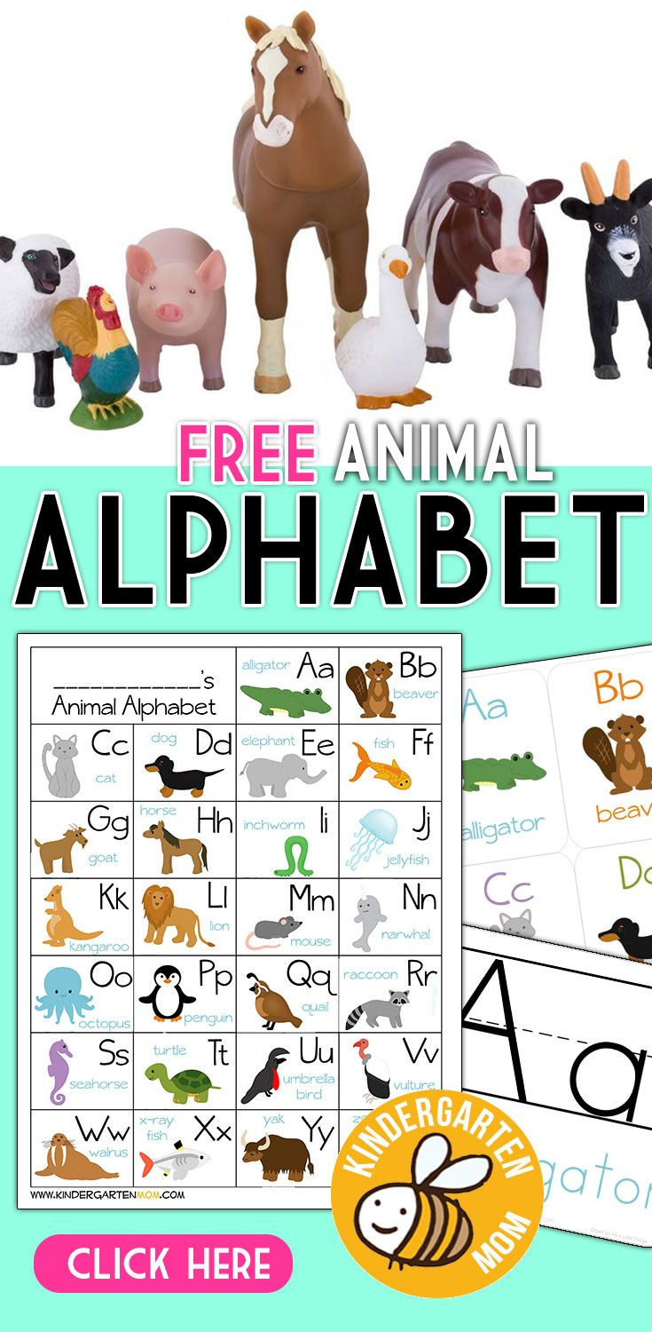 Alphabet Animals - Kindergarten Mom with regard to Free Printable Animal Alphabet Letters