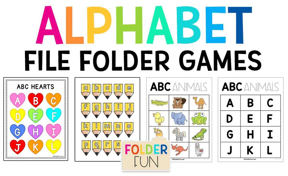Alphabet File Folder Games - File Folder Fun - Worksheets Library intended for Free Printable File Folder Games For Preschool