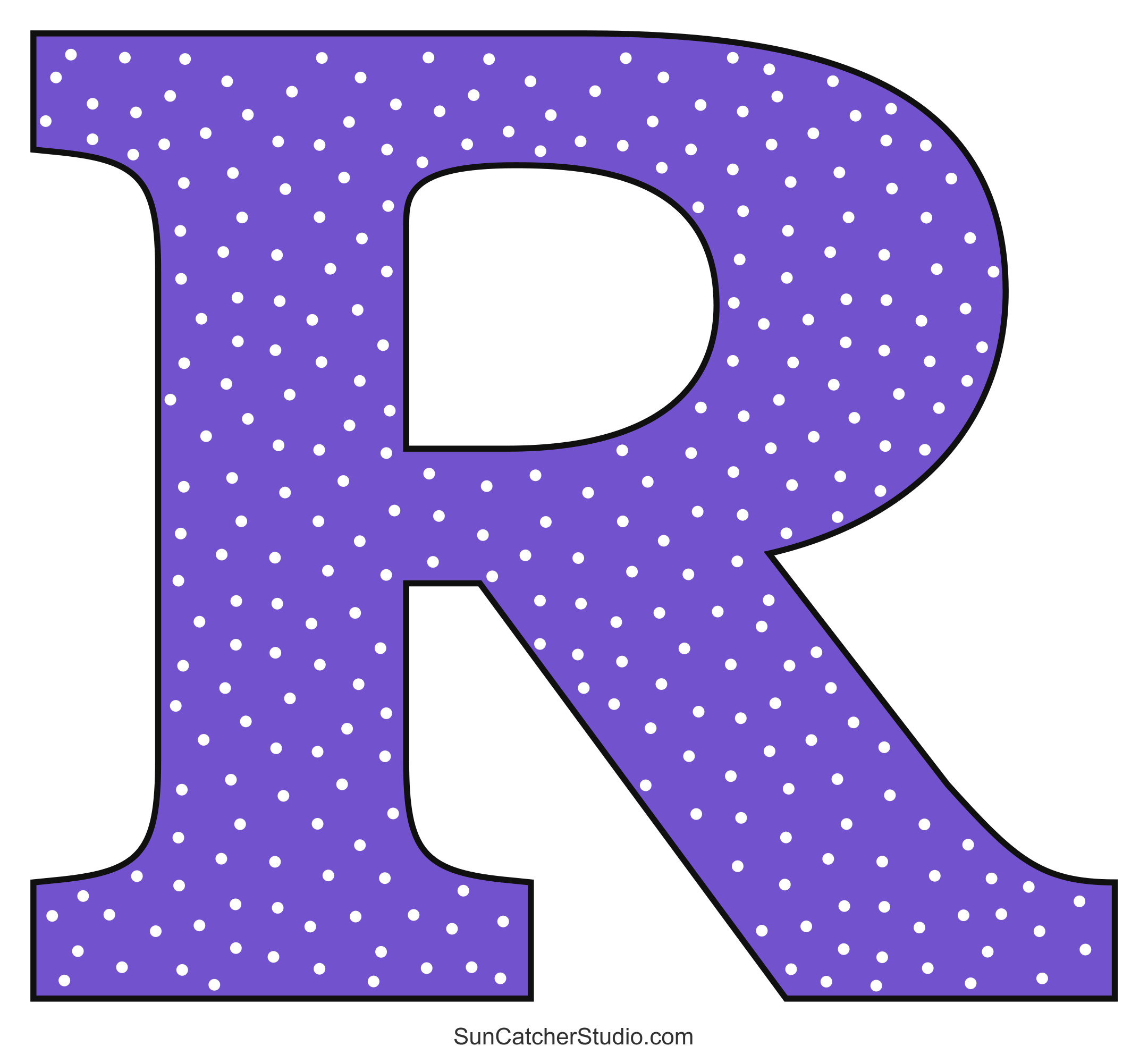 Alphabet Letters And Numbers With A Colorful Polka Dot Design with Free Printable Clip Art Letters