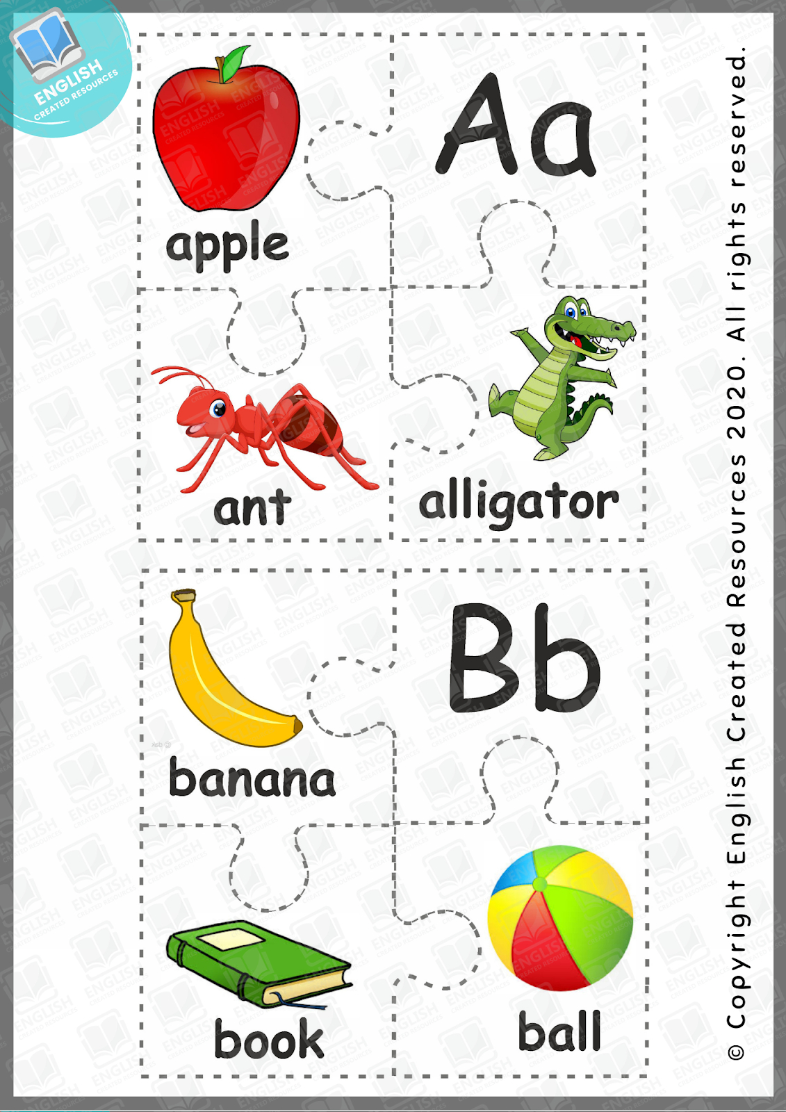 Alphabet Puzzles Worksheets – English Created Resources with regard to Free Printable Alphabet Puzzles