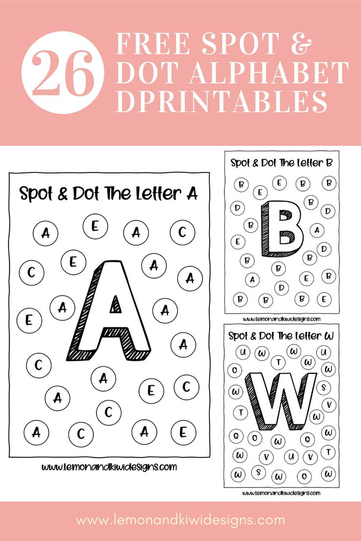 Alphabet Spot &amp;amp; Dot Printables with Free Printable Alphabet Dot To Dot Worksheets