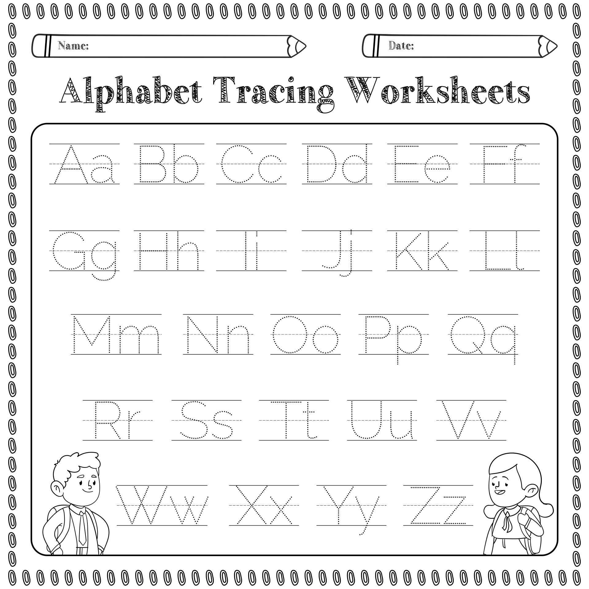 Alphabet Worksheets | Download Free Printables - Worksheets Library within Free Printable Alphabet Worksheets For Kindergarten