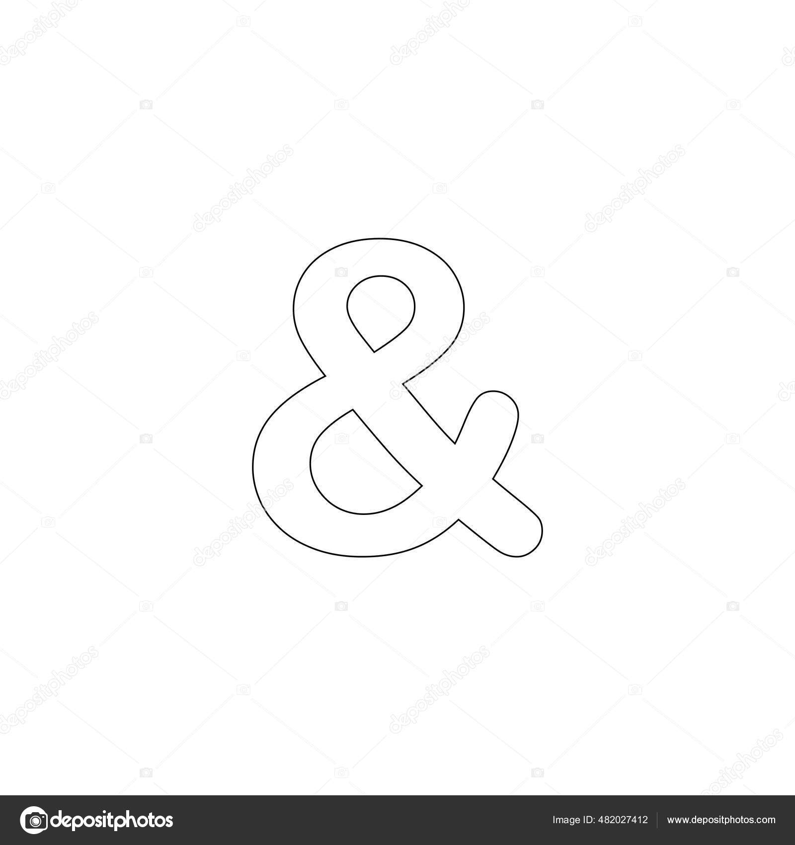 Ampersand Logo Design Template Vector Stock Vector intended for Free Printable Ampersand Symbol