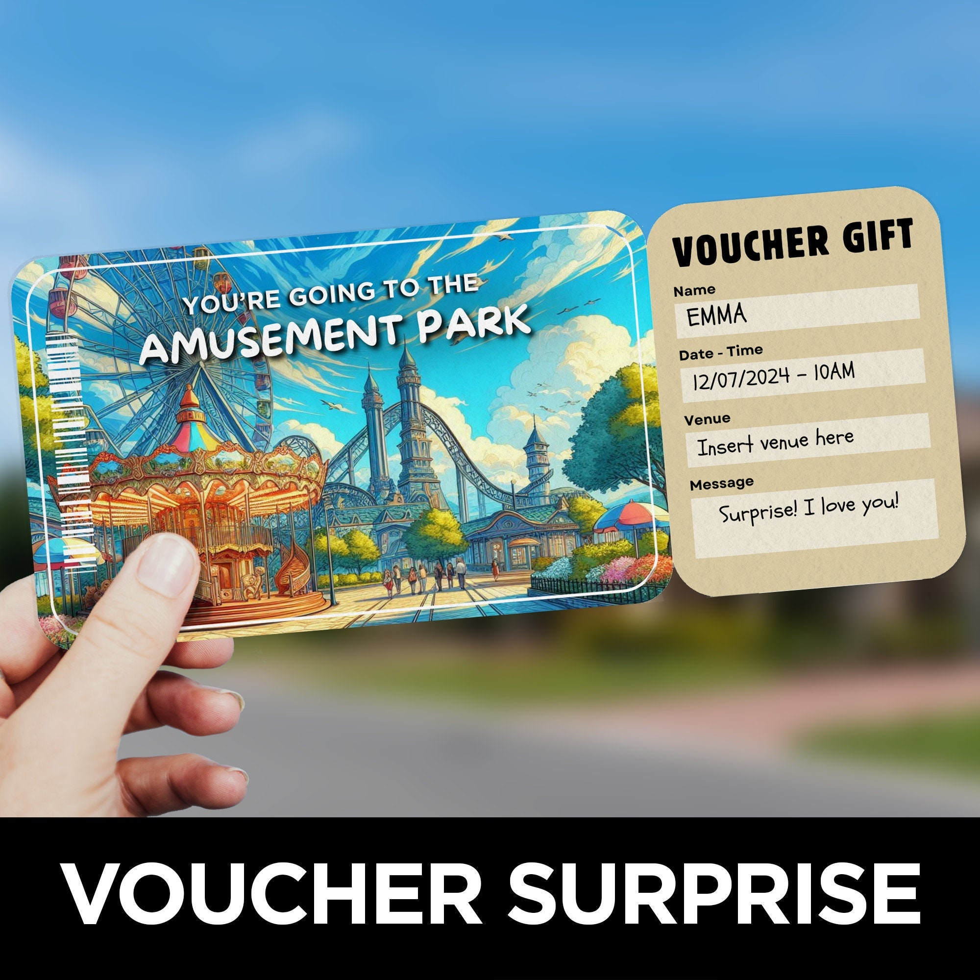 Amusement Park Ticket - Etsy Australia inside Free Printable Coupons For Canobie Lake Park