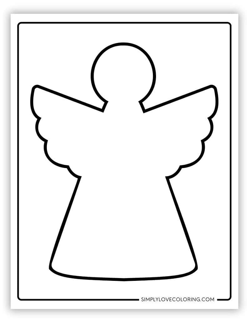Angel Templates (Free Pdf Printables) - Simply Love Coloring regarding Free Printable Pictures Of Angels