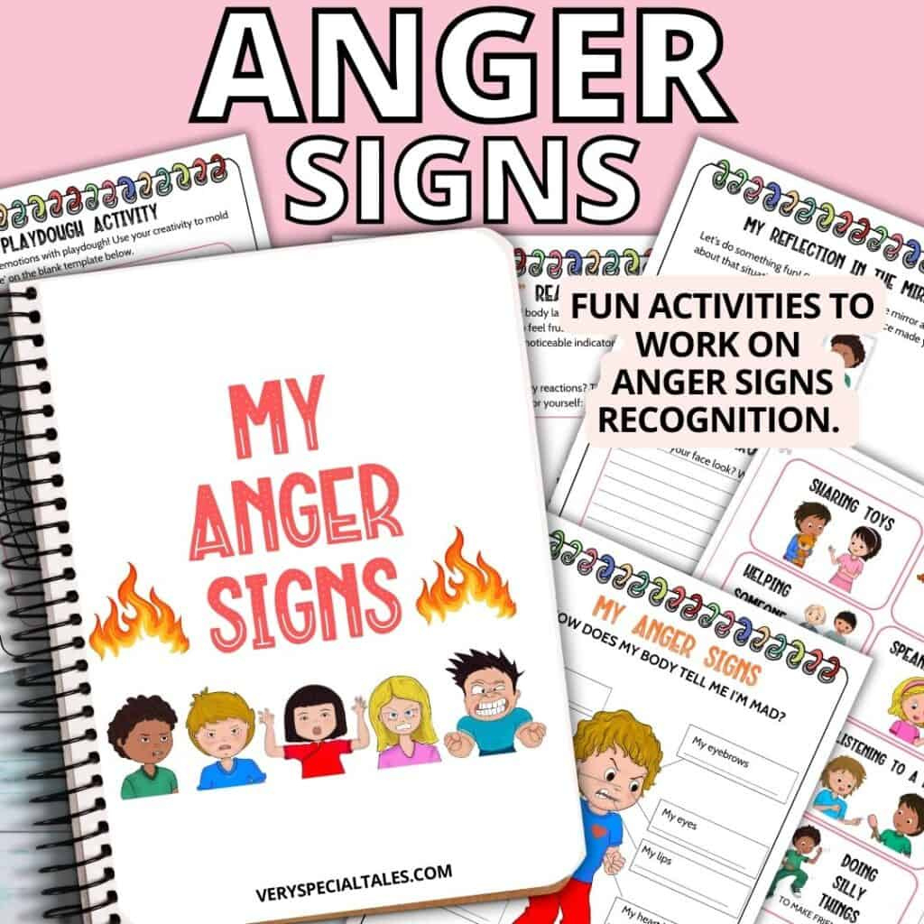 Anger Signs (Free Pdf): How To Teach Kids About Their Signs Of in Free Printable Anger Management Activities