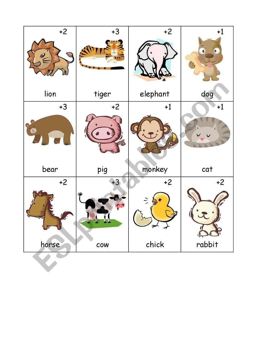 Animals Old Maid Card Game - Esl Worksheettsukarechatta in Free Printable Old Maid Card Game