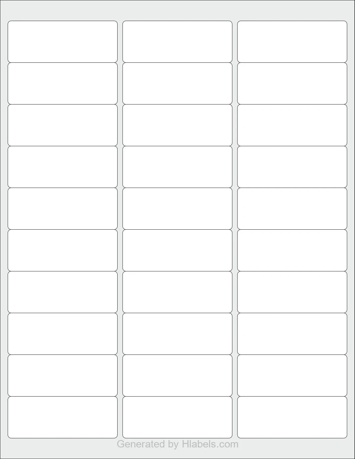 Avery® 5160 Label Template | Print Online Instantly pertaining to Free Printable Labels Avery 5160