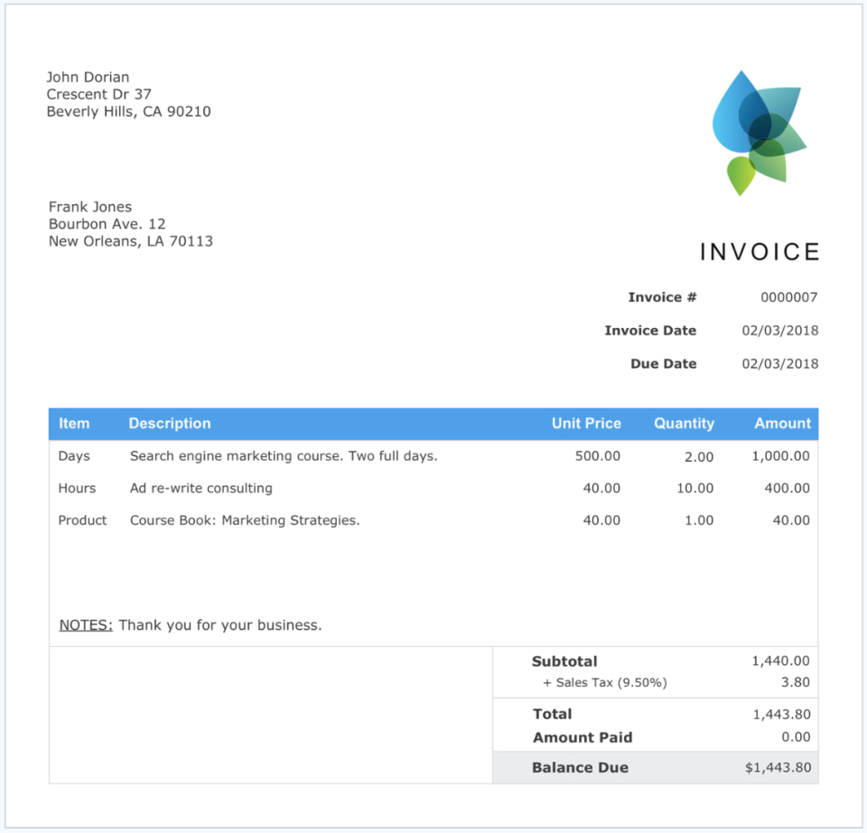 Ayanx Small Business Accounting Cost & Reviews - Capterra throughout Aynax Com Free Printable Invoice