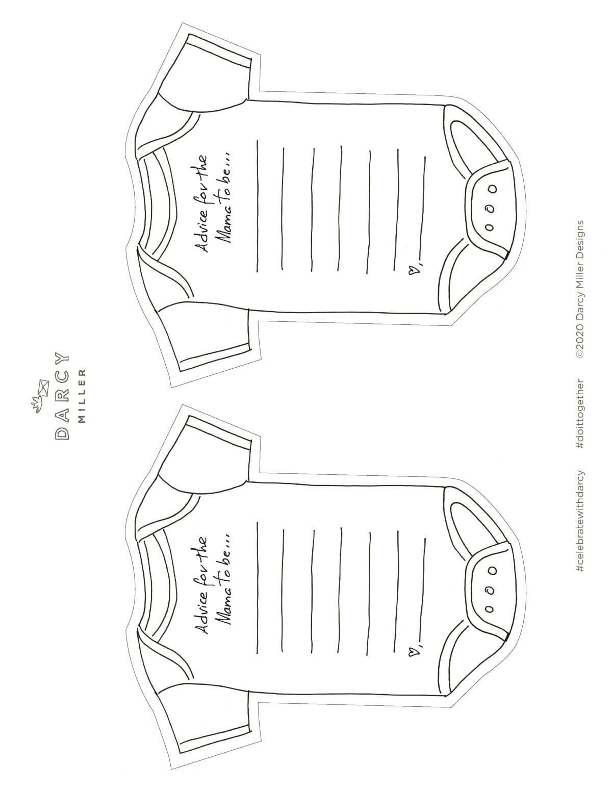 Baby Advice Card with regard to Free Printable Baby Advice Cards