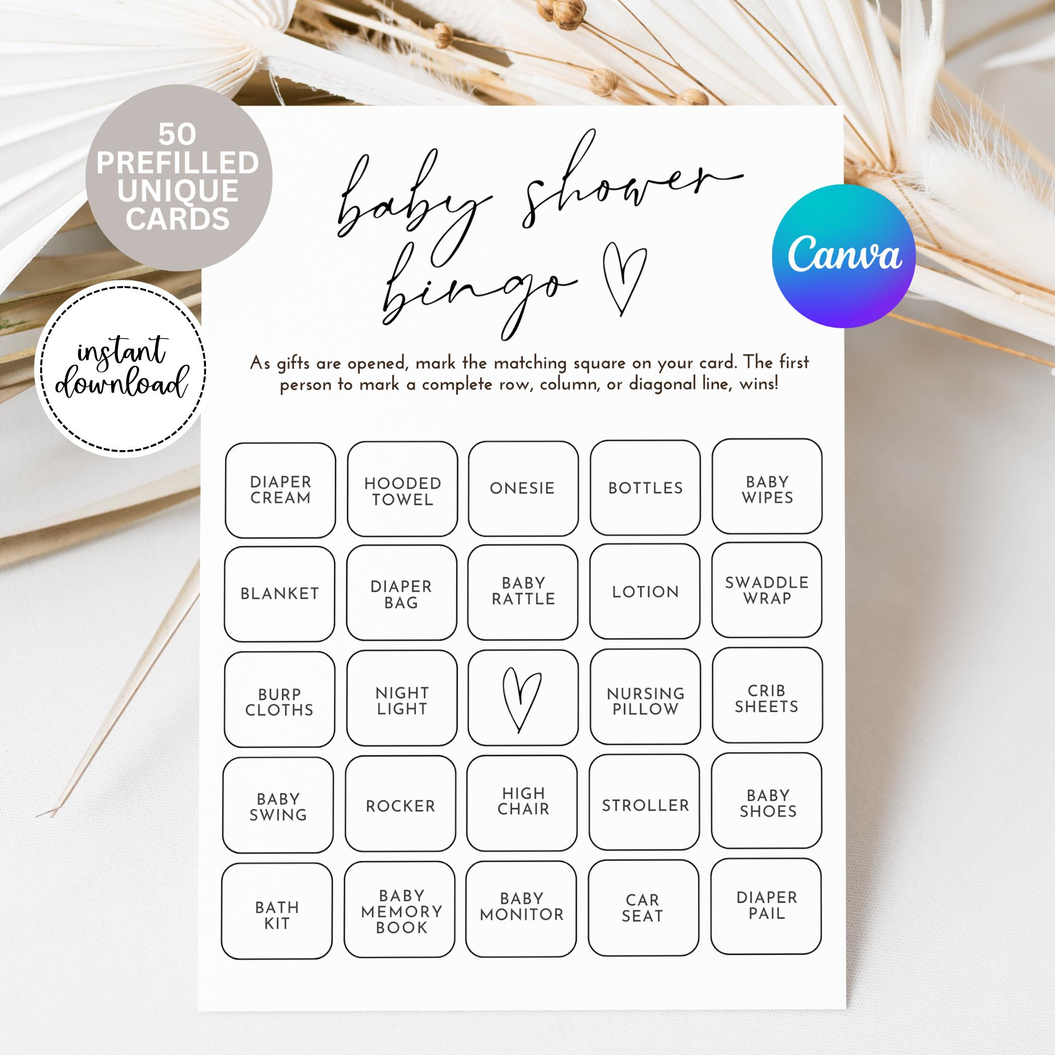 Baby Shower Gifts - 60+ Gift Ideas For 2025 regarding Free Printable Baby Shower Bingo For 50 People
