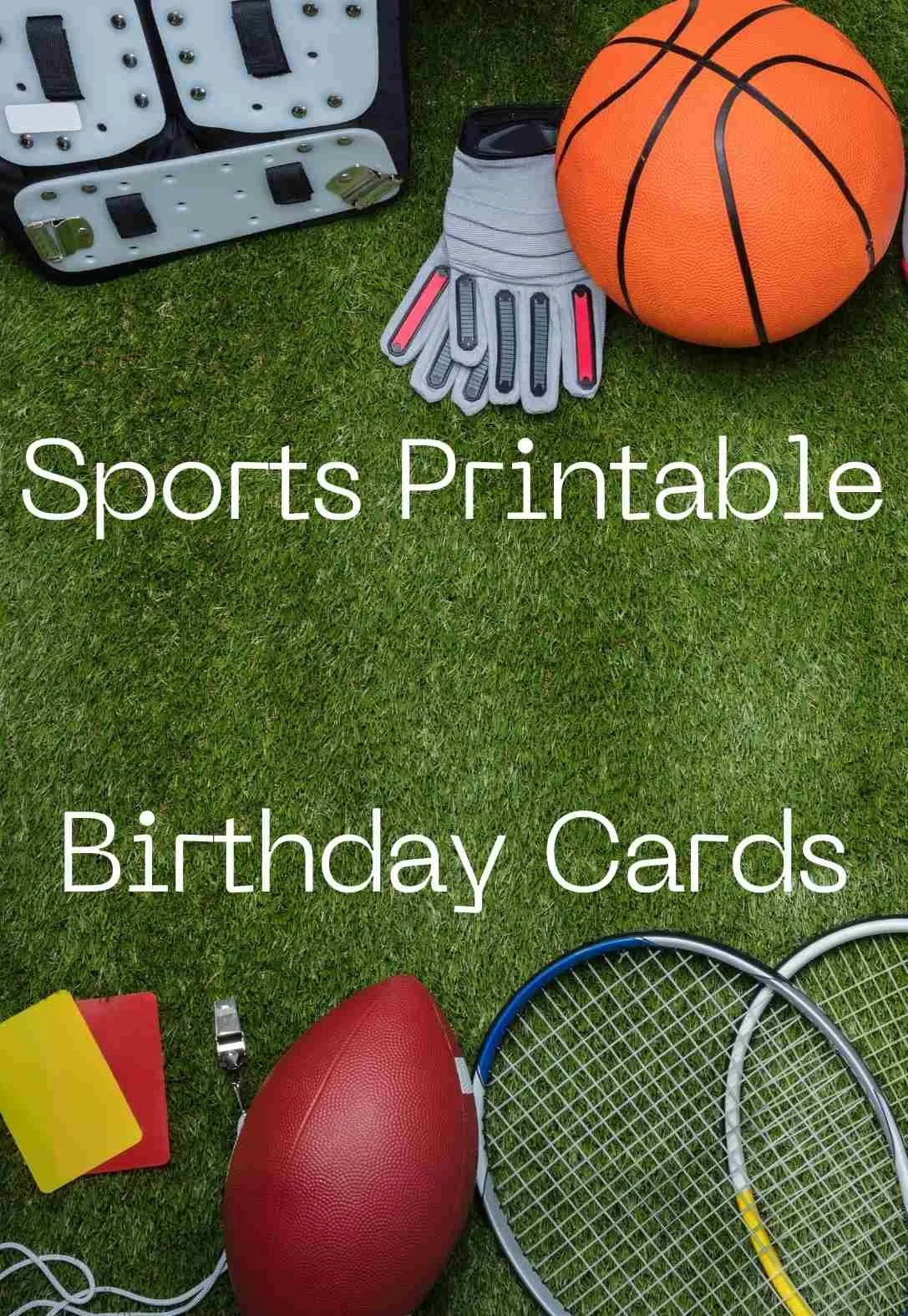 Badminton Printable Birthday Cards — Printbirthday.cards regarding Sports Birthday Cards Free Printable