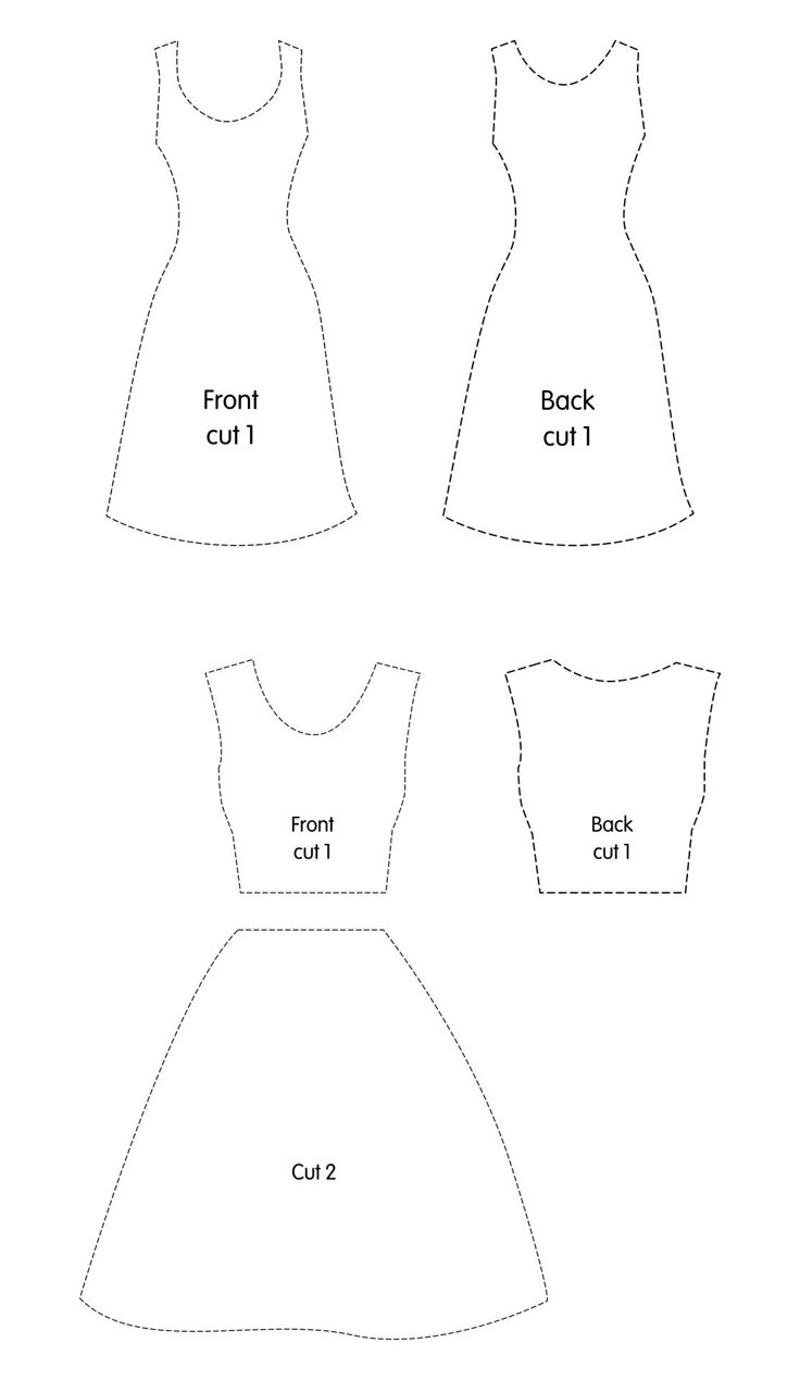 Barbie Clothes Templates - 20 Free Pdf Printables | Printablee intended for Barbie Dress Patterns Free Printable Pdf