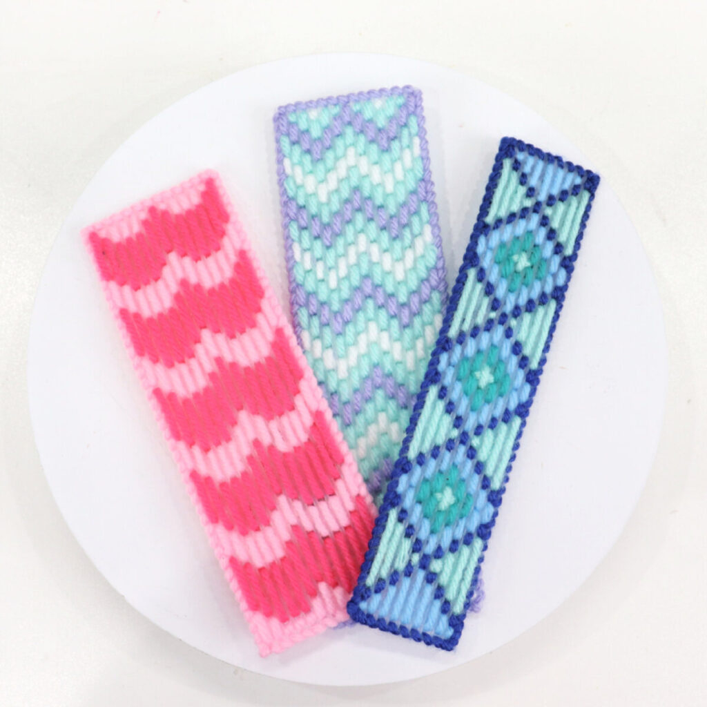 Bargello Bookmarks - 3 Free Patterns - Amy Latta Creations pertaining to Free Printable Plastic Canvas Patterns Bookmarks