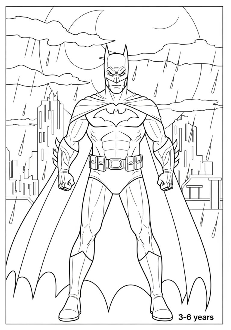 Batman Coloring Pages For Adults | Printable & Detailed throughout Free Printable Batman Coloring Pages