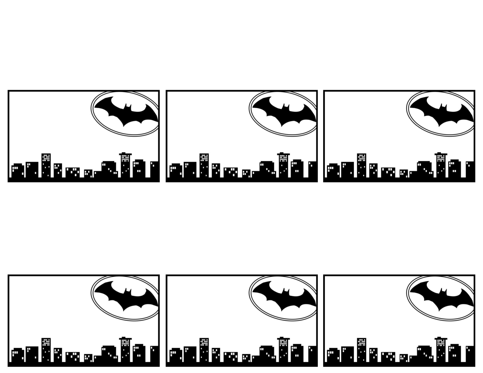 Batman Name Tags Free Printable - Paper Trail Design throughout Free Batman Printables