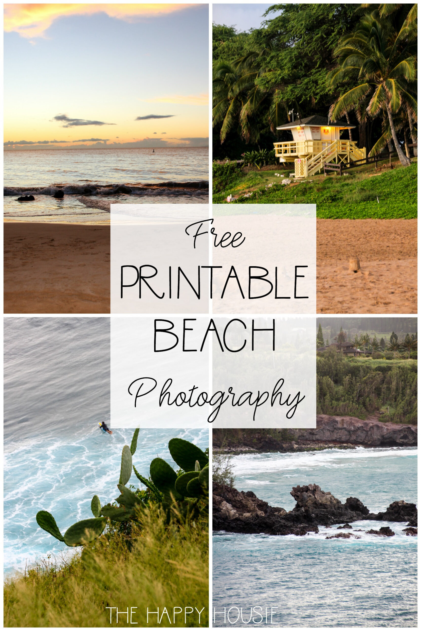 Beach Theme Gallery Wall With Free Printable Beach Photography intended for Free Printable Beach Pictures
