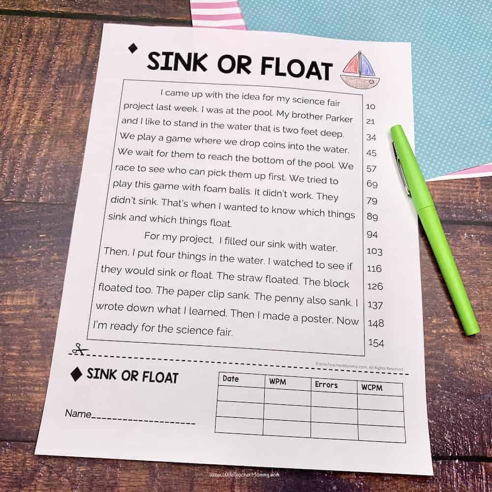 Best 1St Grade Fluency Passages & Reading Comprehension with Free Printable First Grade Fluency Passages