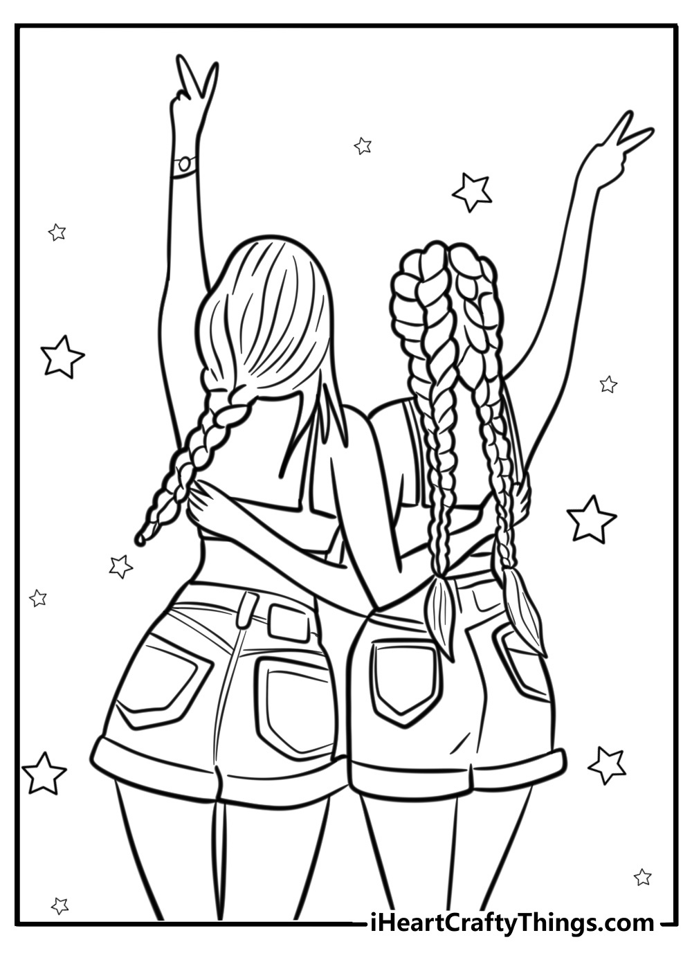 Best Friends Coloring Pages: 30 Free Pdf Printables For Bffs for Free Printable Bff Coloring Pages