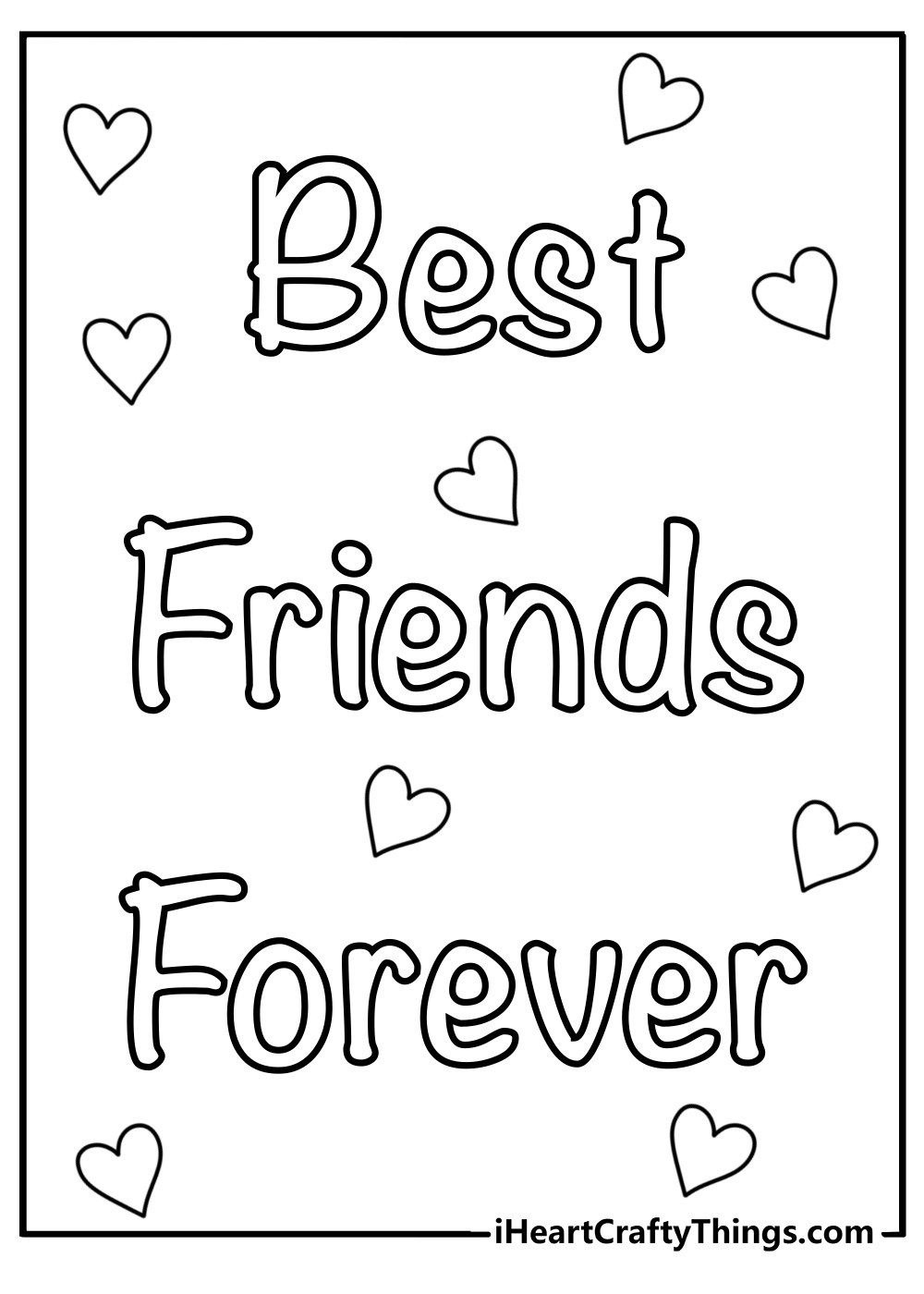 Best Friends Coloring Pages: 30 Free Pdf Printables For Bffs regarding Free Printable Bff Coloring Pages