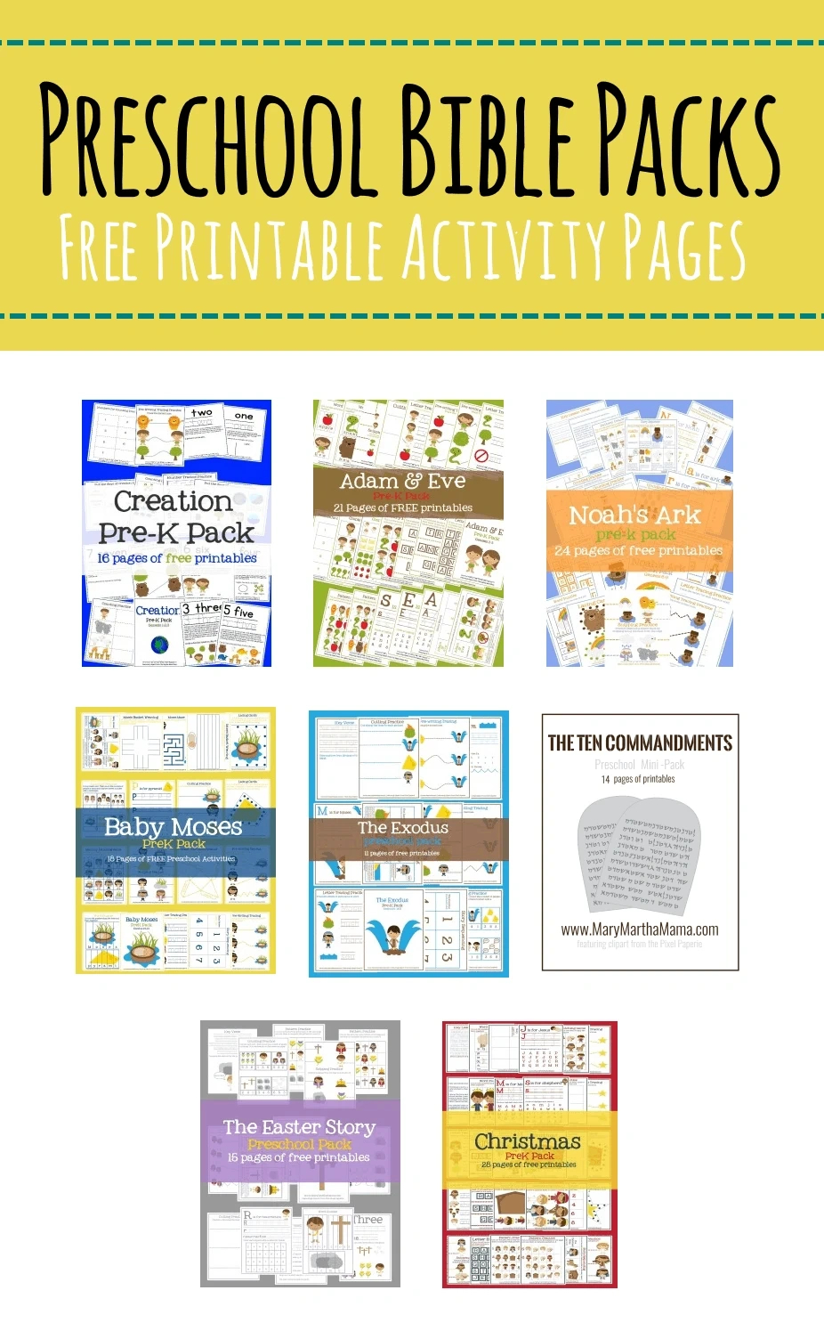 Bible Lessons For Kids – Mary Martha Mama within Free Printable Sunday School Lessons For Kids