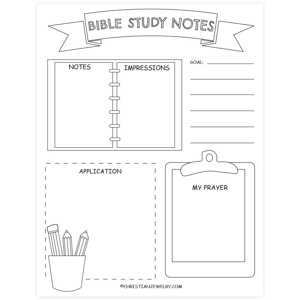 Bible Study Page - School Desk | Free Christian Printables intended for Free Printable Bible Study Lessons