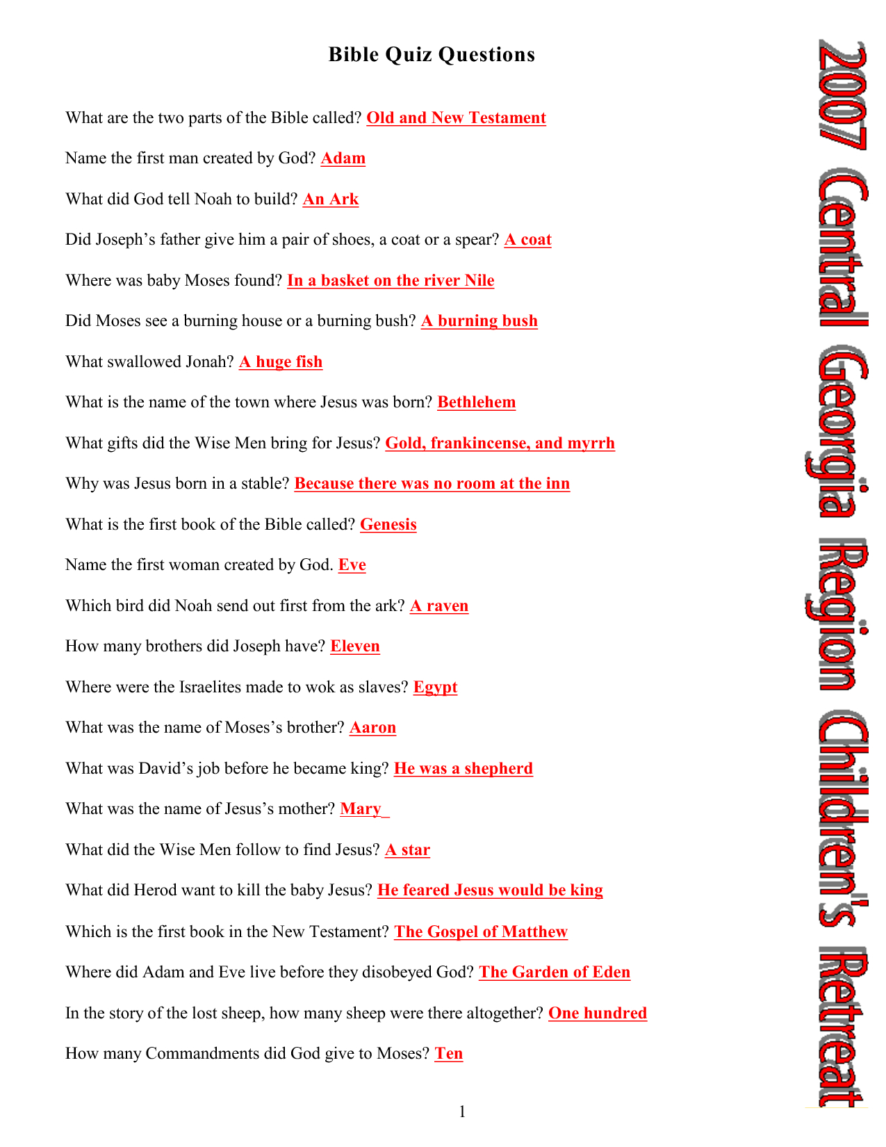 Bible Study Questions - 10 Free Pdf Printables | Printablee throughout Free Bible Questions And Answers Printable