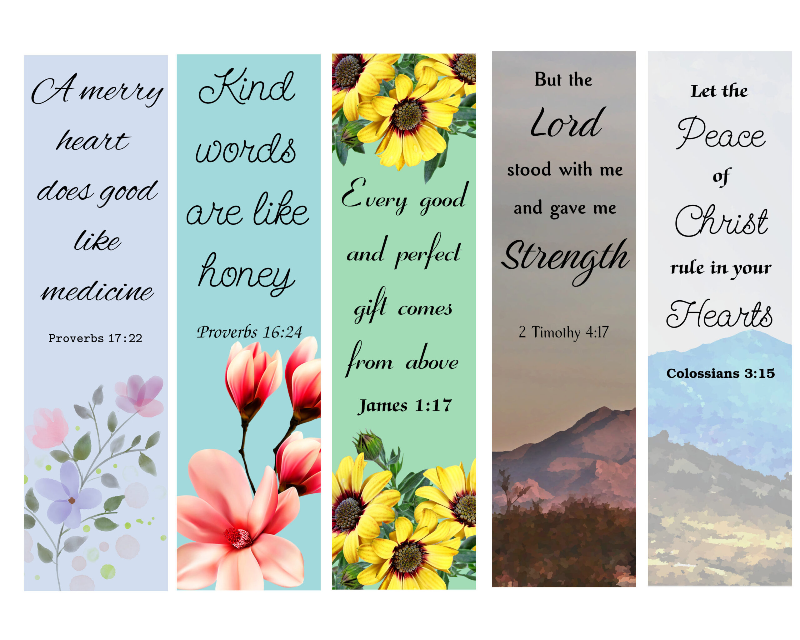 Bible Verse Bookmarks, Printable Bookmarks, Scripture, Bible with Free Printable Bookmarks With Bible Verses