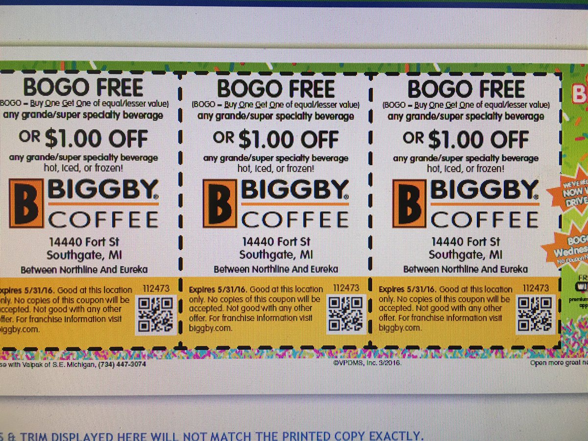 Biggby Southgate On X: "We Have Bogo And $1.00 Off Coupons Coming intended for Bogo Free Coupons Printable