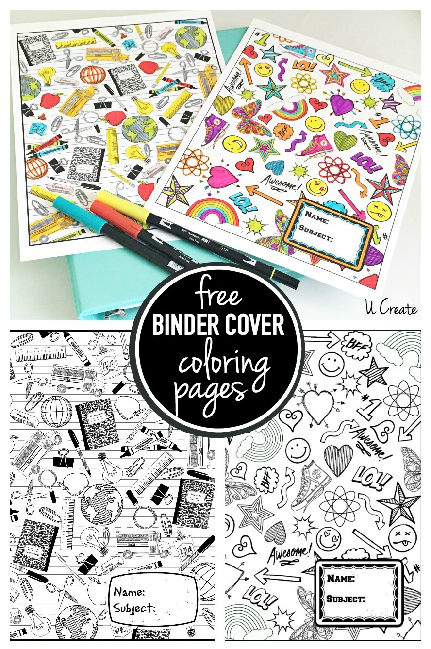 Binder Cover Coloring Pages throughout Free Printable Binder Covers To Color