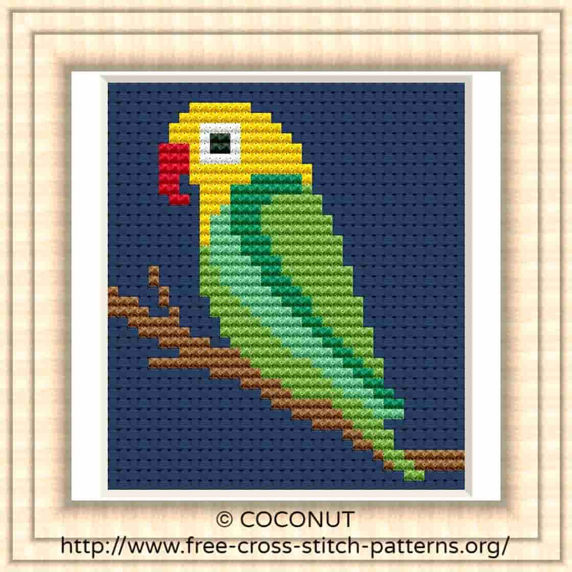 Bird (19) , Free And Easy Printable Cross Stitch Pattern throughout Cross Stitch Patterns Free Printable